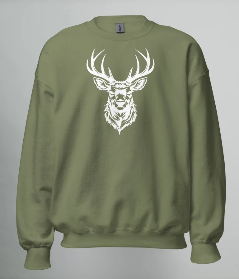 SWEATSHIRT WHITE DEER