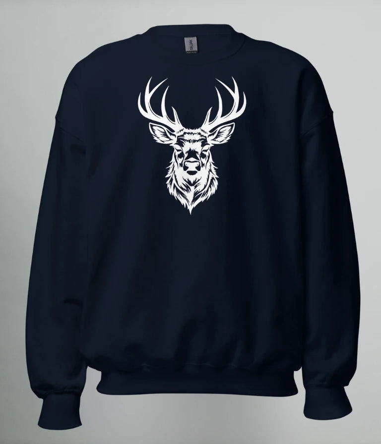 SWEATSHIRT WHITE DEER