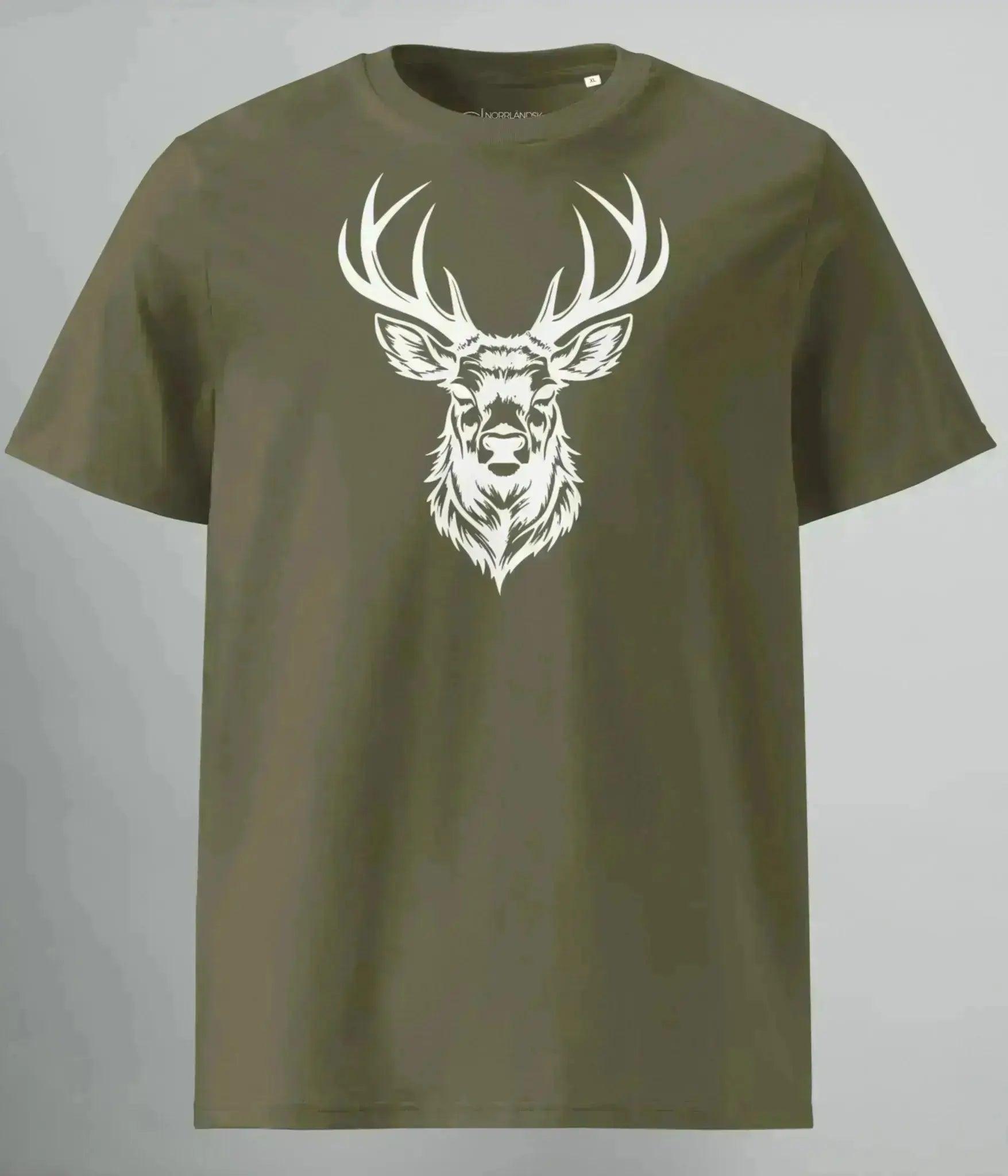 T - SHIRT WHITE DEER - Heart of North