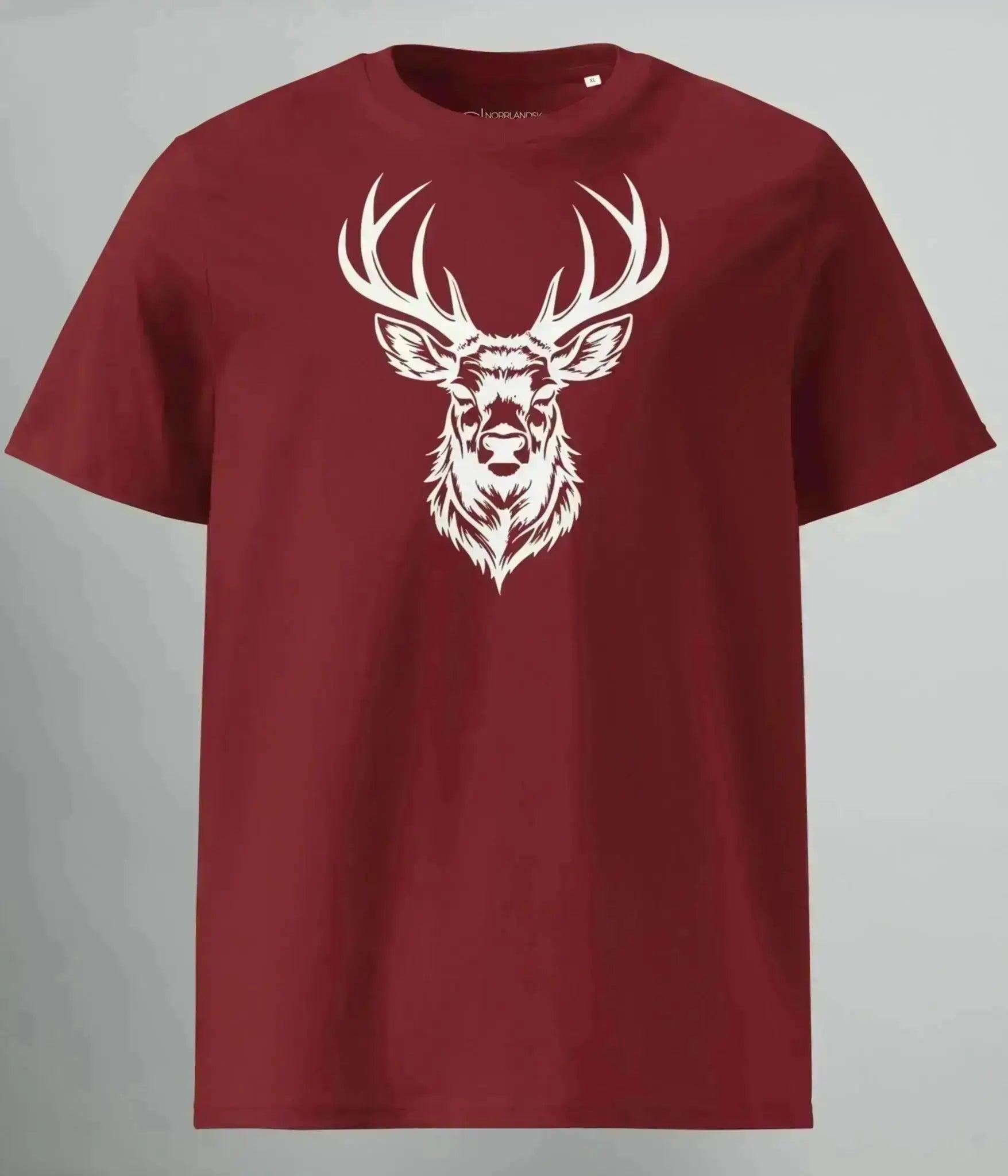 T - SHIRT WHITE DEER - Heart of North