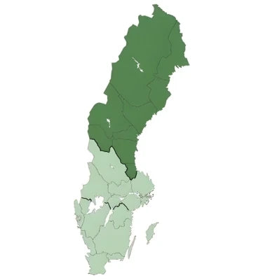 Vilka landskap finns i Norrland? - Heart of North