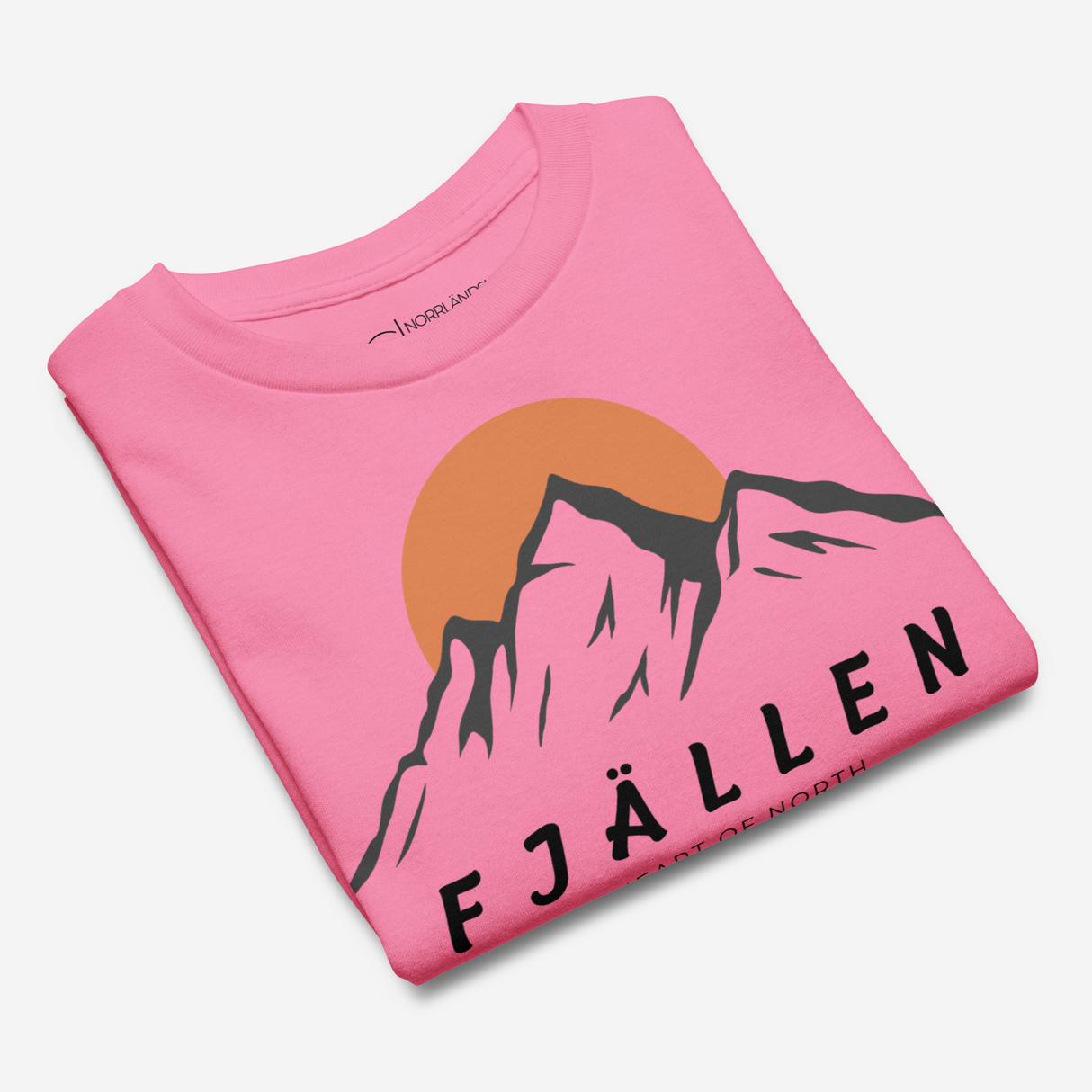 T-SHIRT FJÄLLEN BARN - ROSA