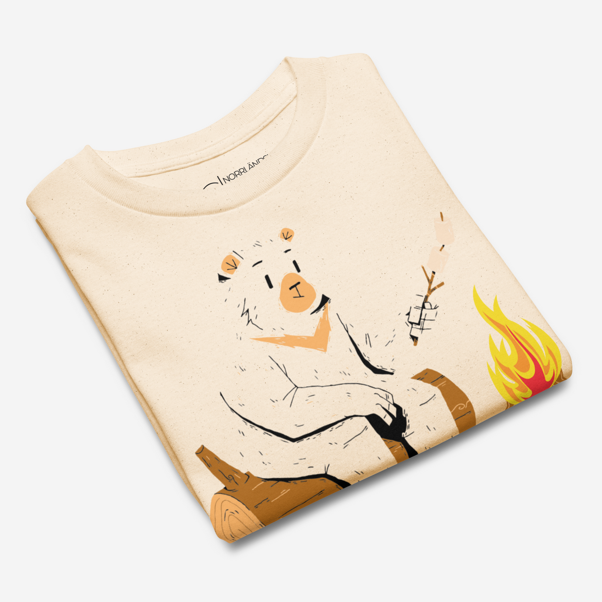 T-SHIRT GRILLPLATS BARN - BEIGE