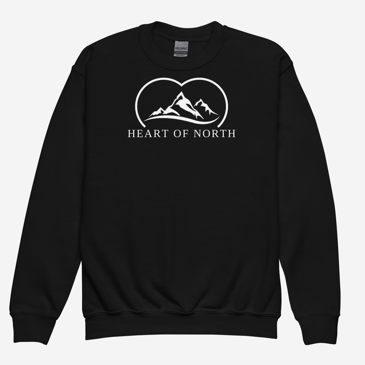 SWEATSHIRT HEART NORRLAND BARN - SVART