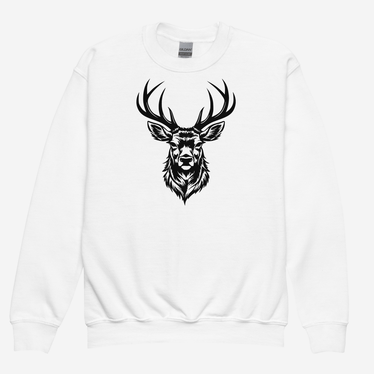 SWEATSHIRT DEER BARN - VIT